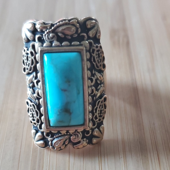 Jewelry - Genuine vintage style turquoise statement ring